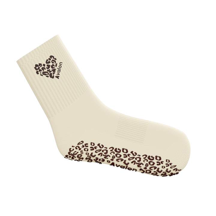 RAWR Crew Grip Socks - Cream